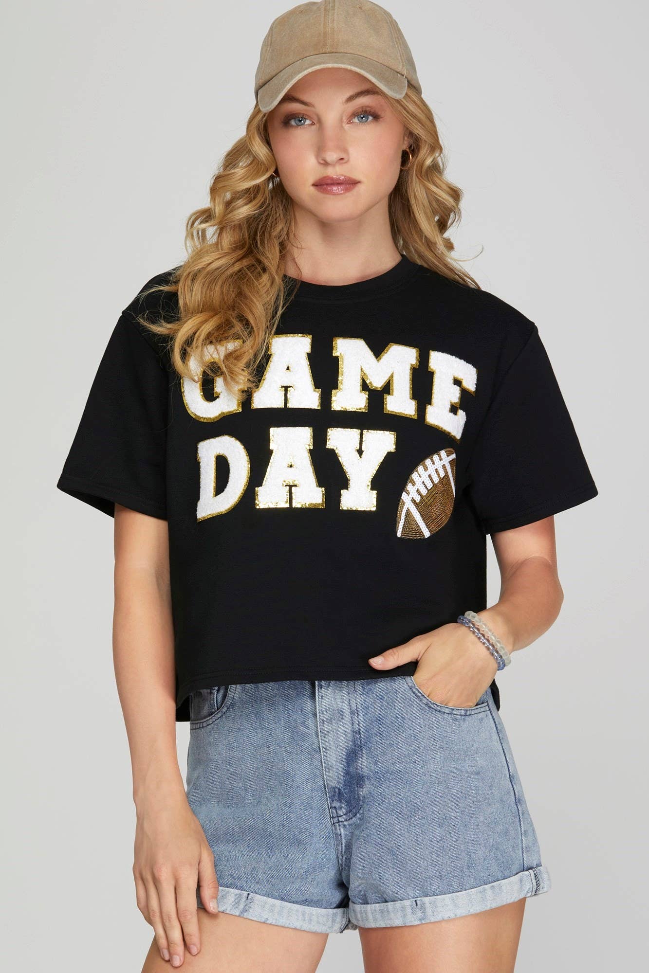 Game Day Football Patch Top