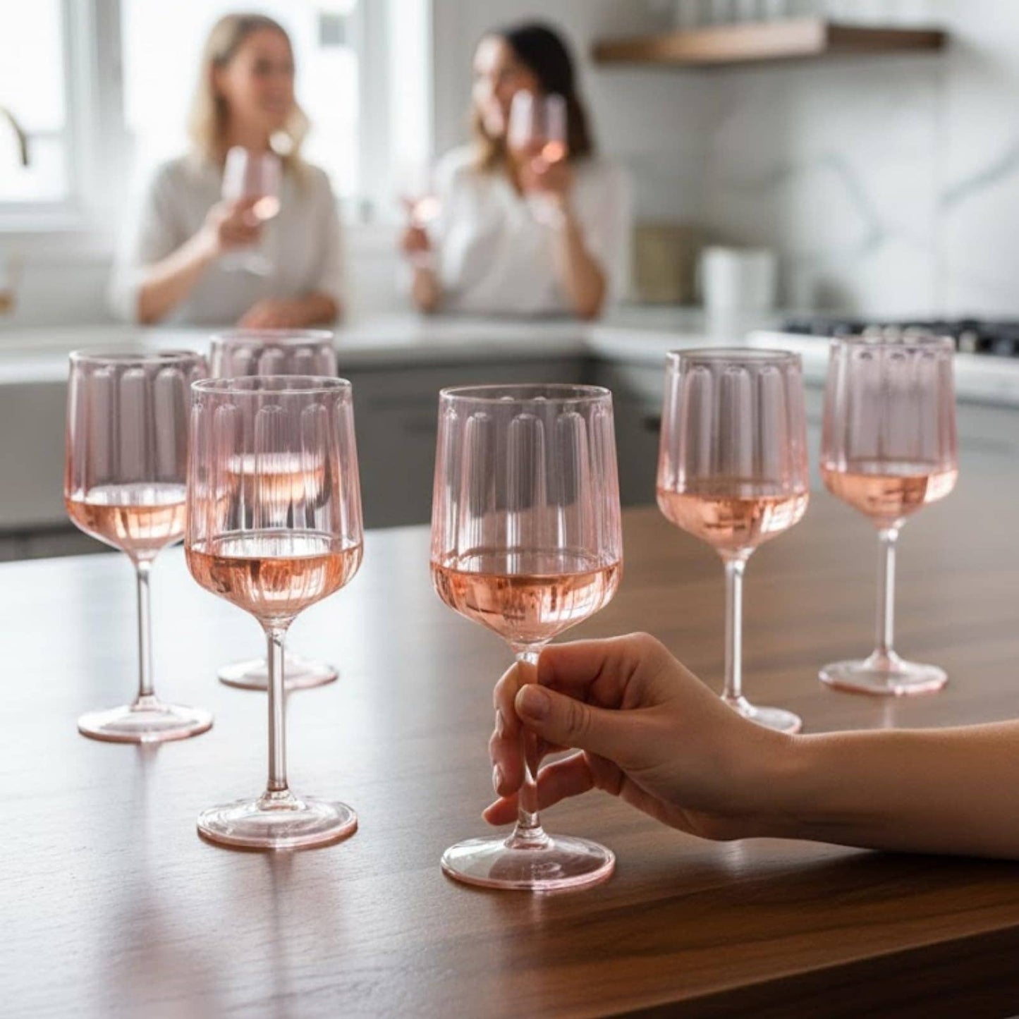 Acrylic Lucia Stemmed Goblets - Unbreakable Wine Glasses