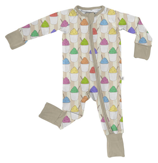 Sno Cones Zip Pajamas