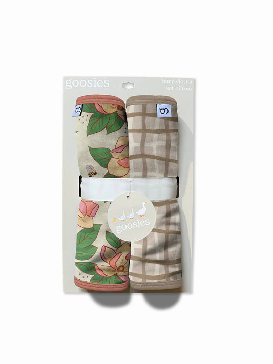 Magnolias Burp Cloths Set of 2 (5/15 Restock)