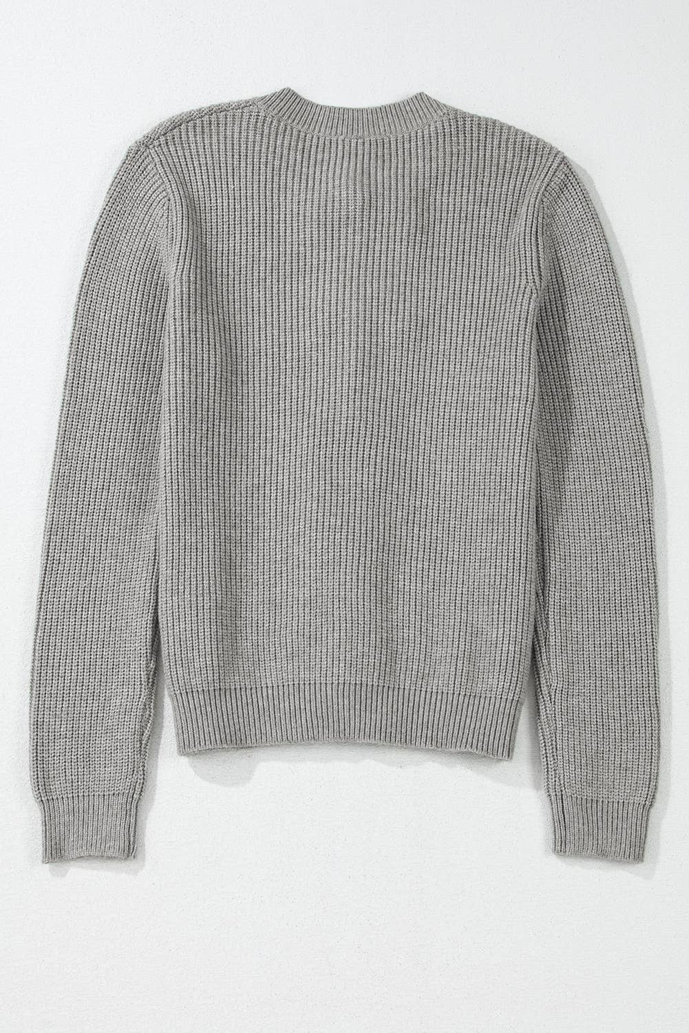 Ribbed Knit Bow Front Buttoned Cardigan | S-XL