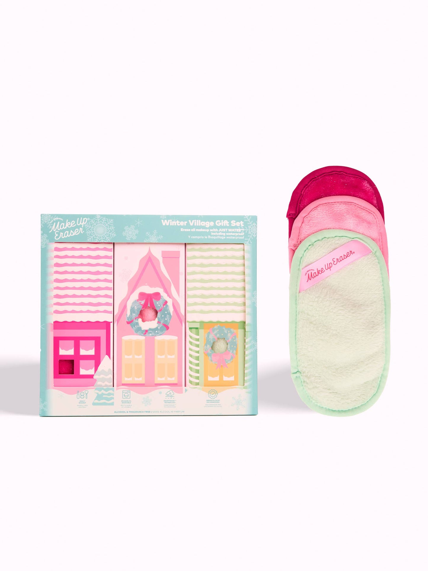 Winter Village 3pc MakeUp Eraser Gift Set