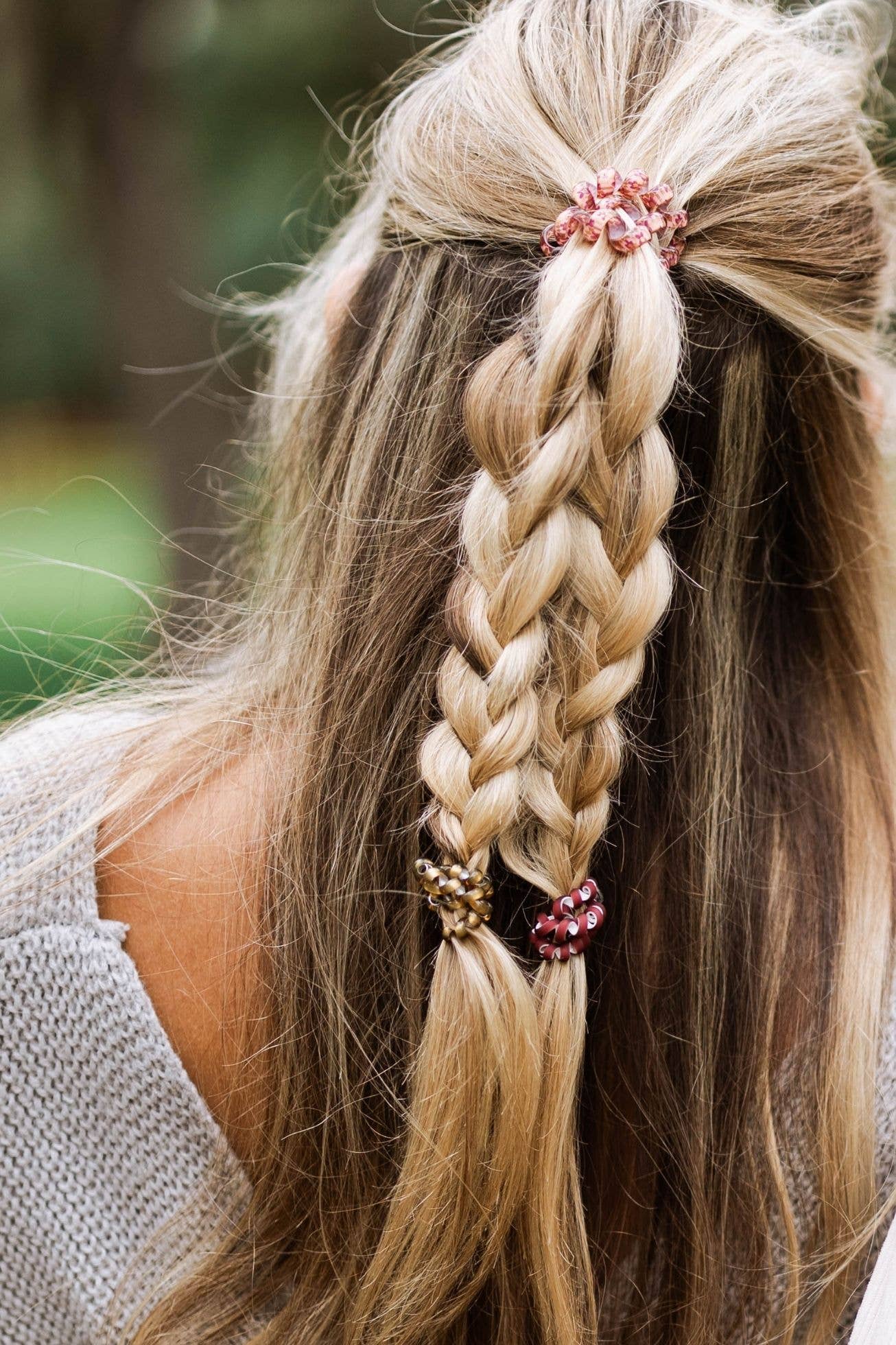 Spiral Hair Coils | Mixed Pack | Burgundy Bliss Hair Ties