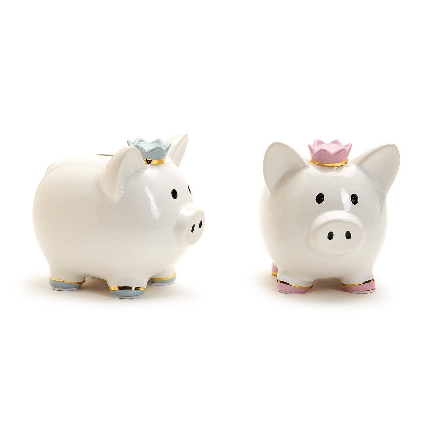 Piggy Bank with Crown in Gift Box Assorted 2 Colors