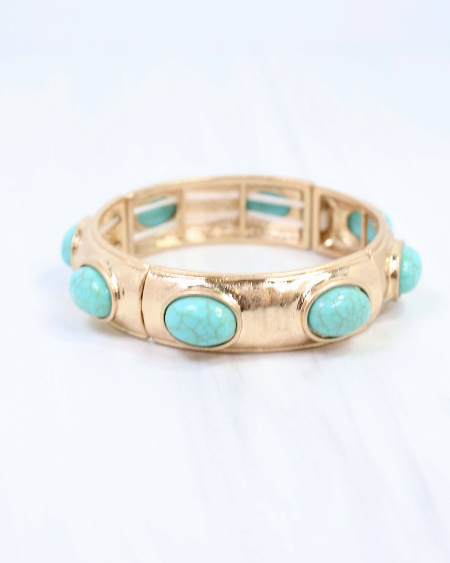 Hallie Stretch Bracelet Turquoise