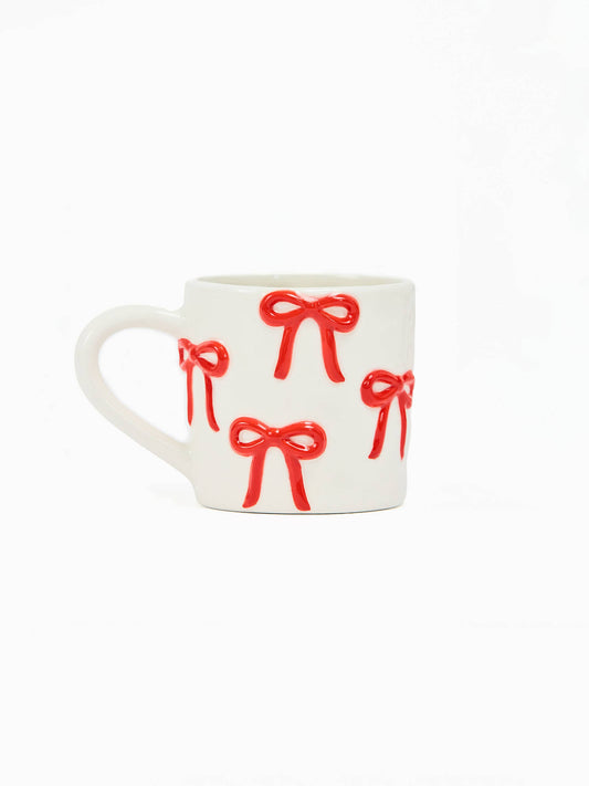 Organic Mug Sculpted Bows