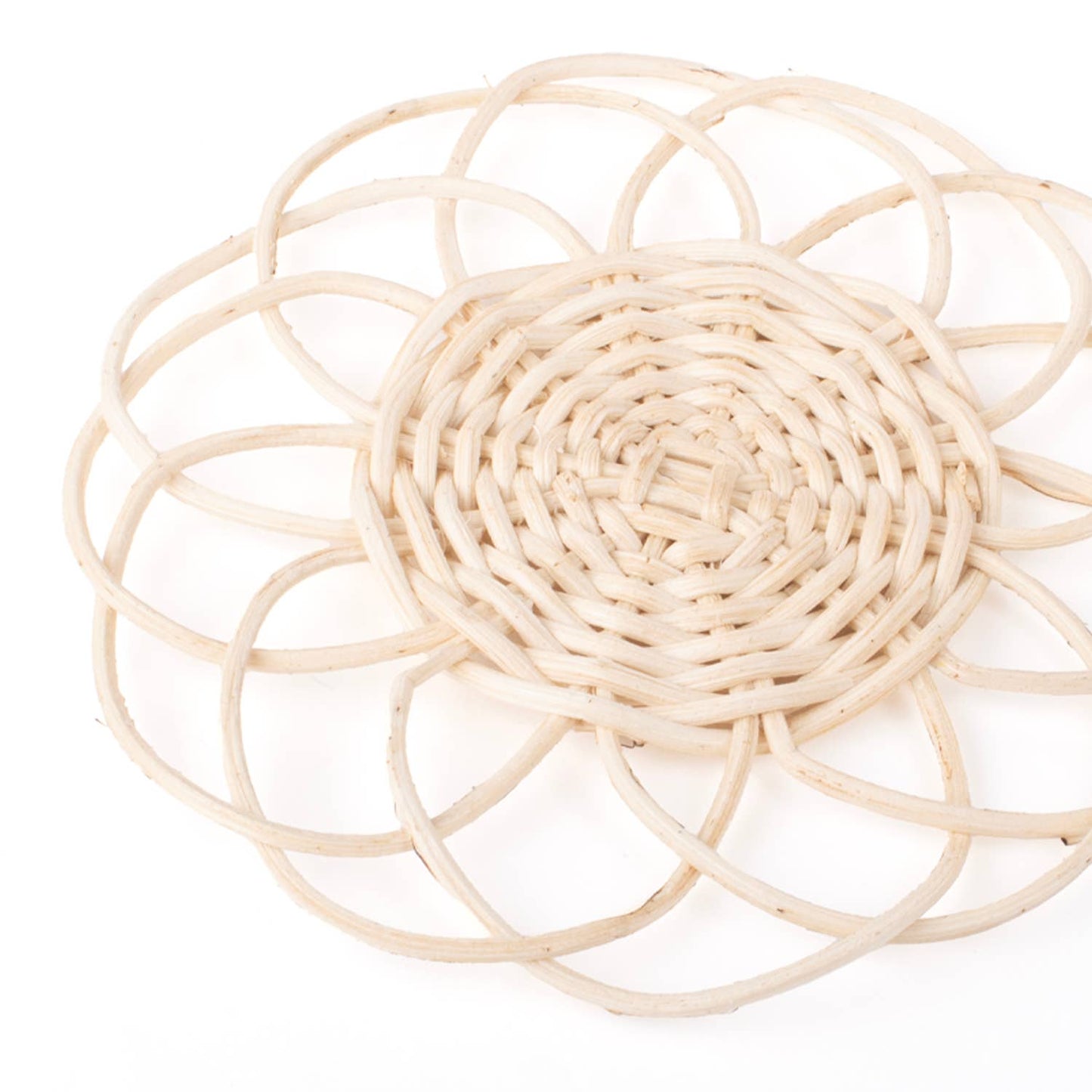 Natural Rattan Coaster Set