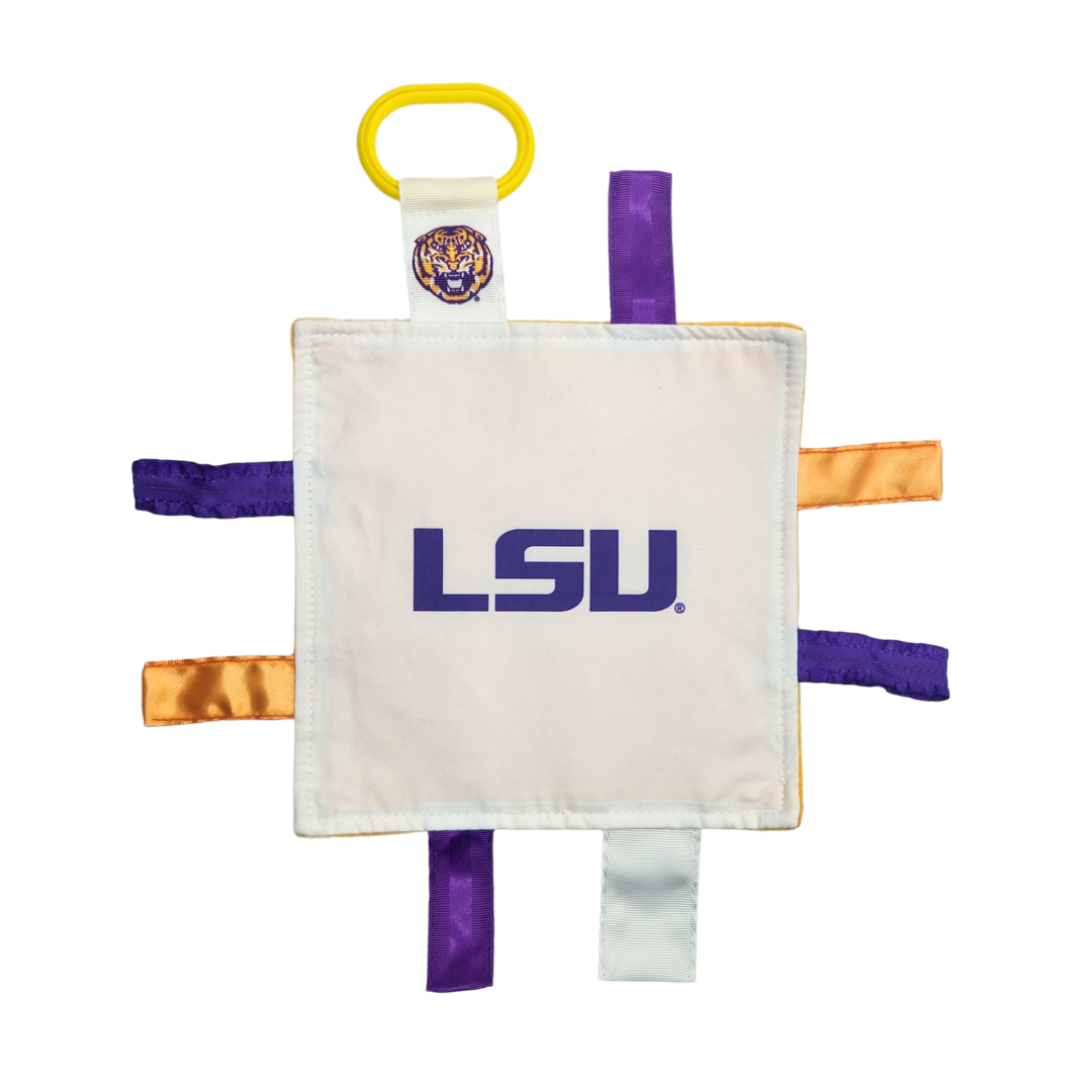 LSU Tigers Stroller Tag Toy Learning Lovey