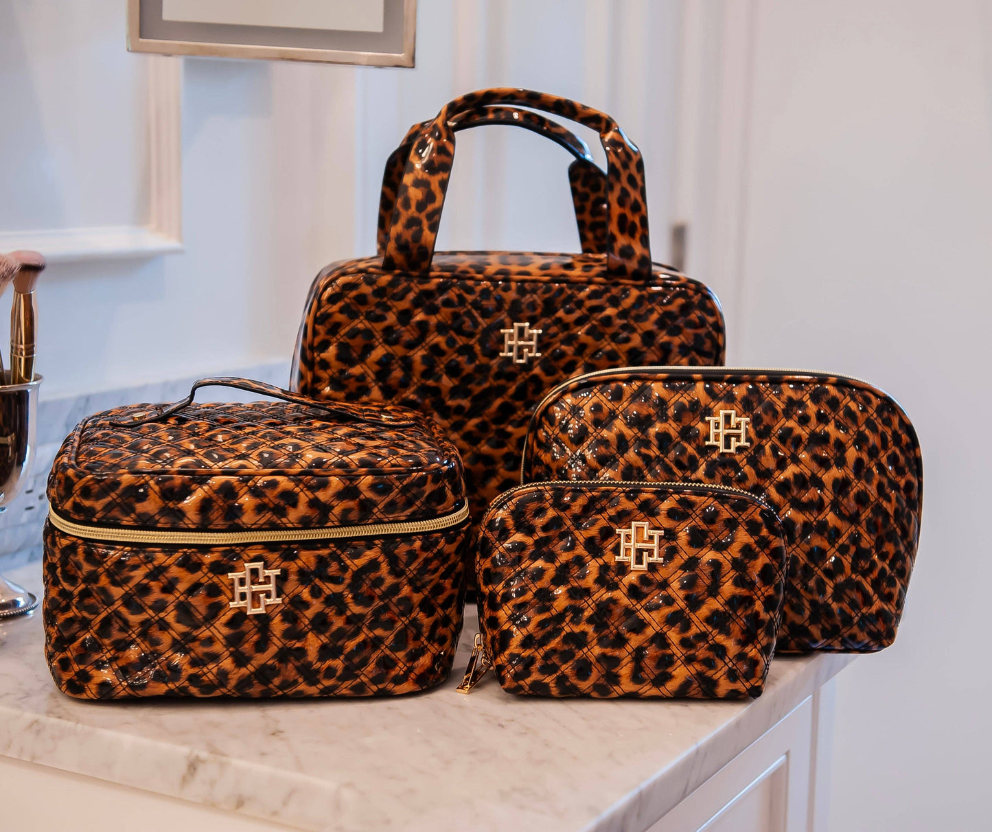 Hampton Train Case Spotted Patent