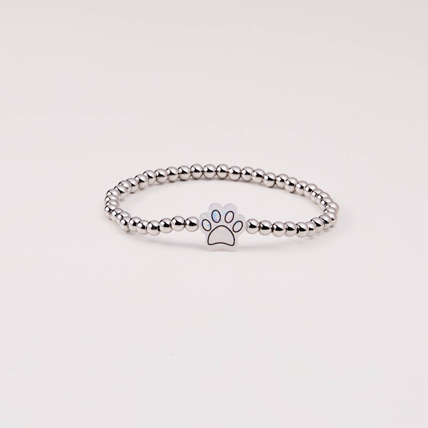 HOLY WATER PAWPRINT BRACELET IN SILVER