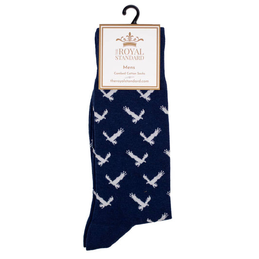 Men's Eagle Socks   Navy/White   One Size