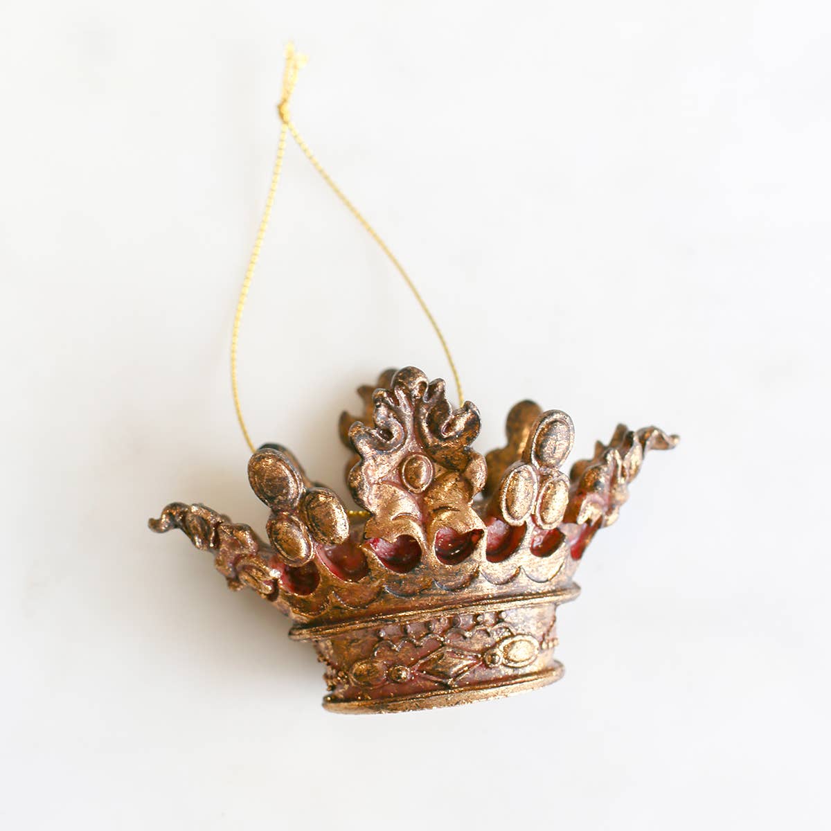 Royal Crown Ornament   Gold   4x2.5