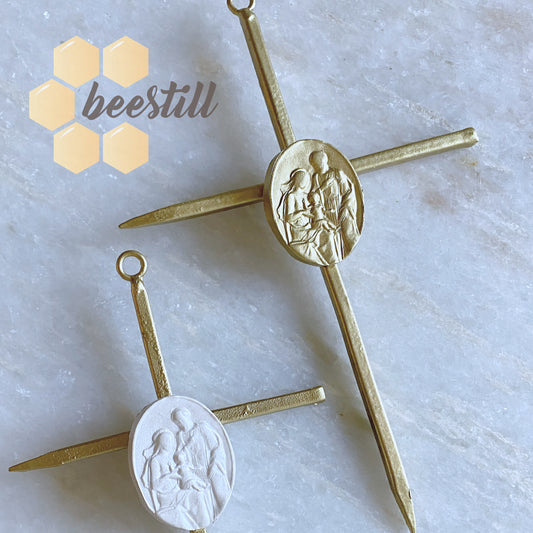 Holy Family Nail Cross 