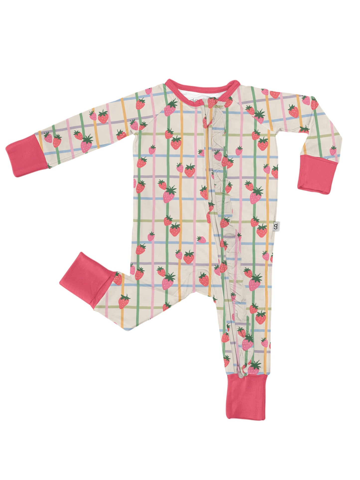 LS Convertible Zip with Ruffles - Berry Patch