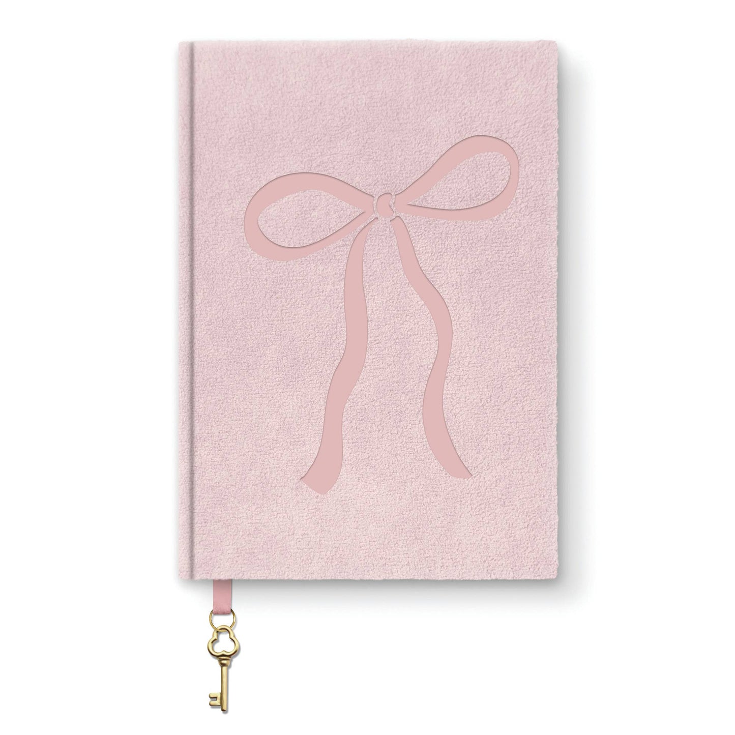 Sweetheart Pink Bow Olivia Velvet A5 Journal
