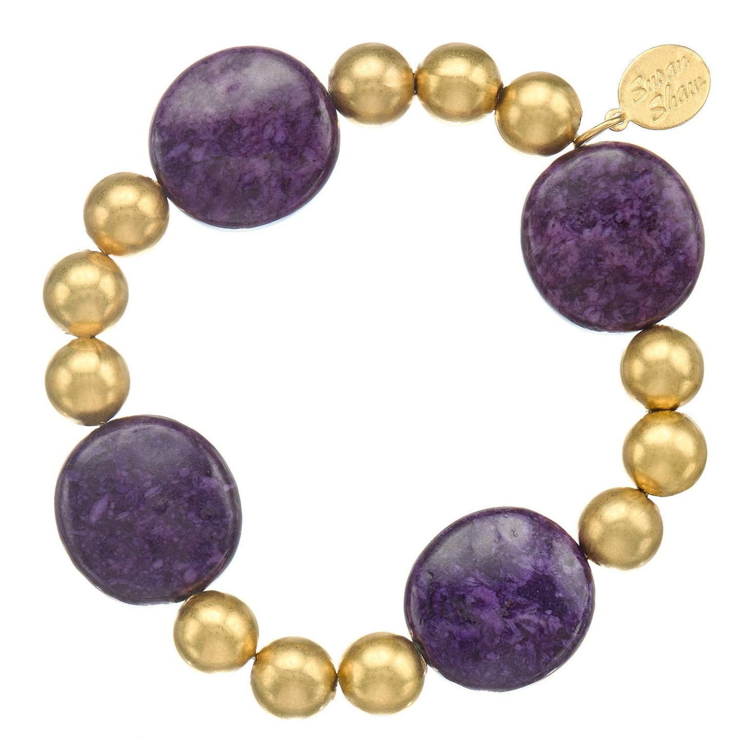 Midnight Purple Mini Margaret Stone Bracelet