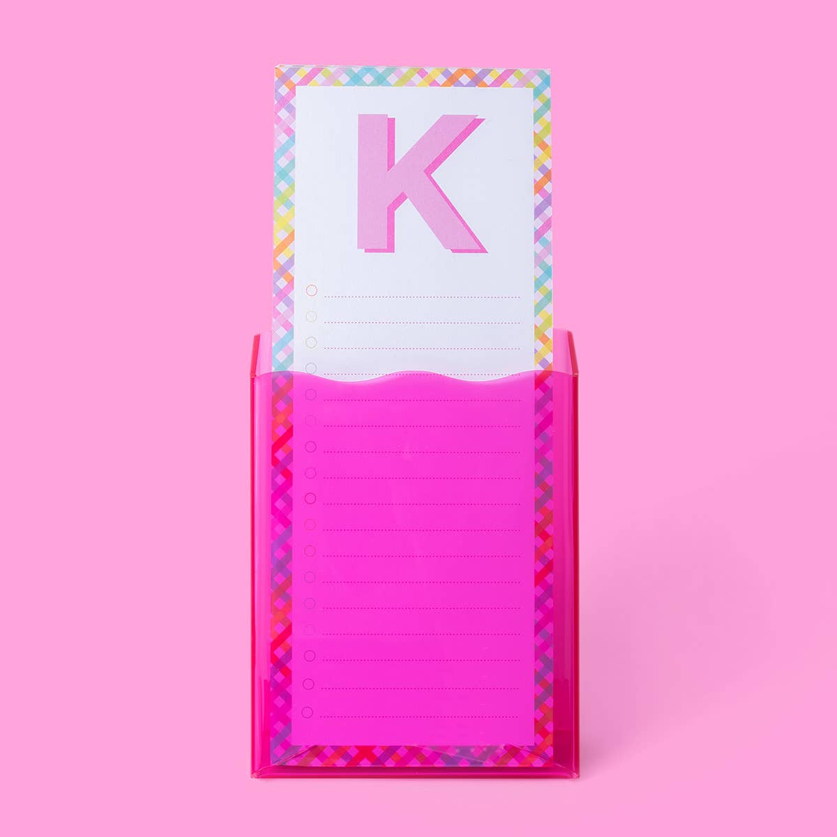 1-Pocket Acrylic Display - Hot Pink