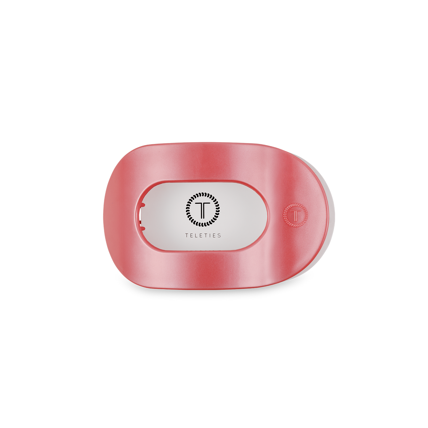 Round Flat Hair Clip | Small | Calming Coral