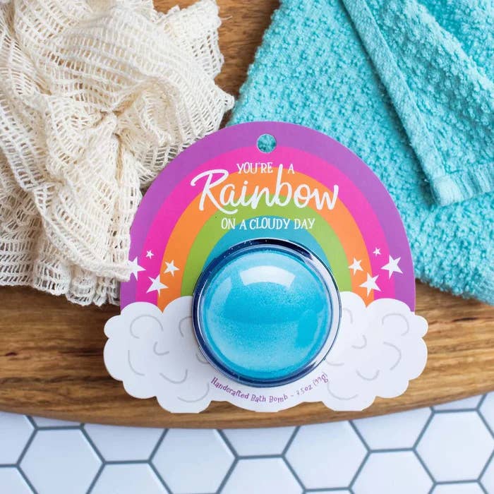 You're a Rainbow on a Cloudy Day Clamshell Bath Bomb