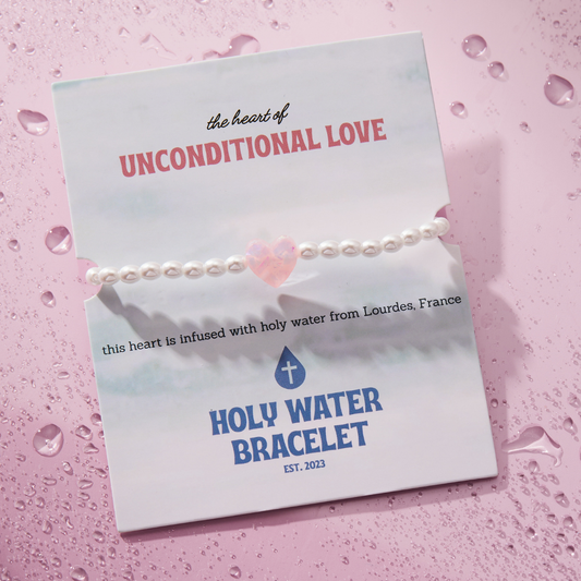 HOLY WATER UNCONDITIONAL LOVE BRACELET IN CRYSTAL PEARL