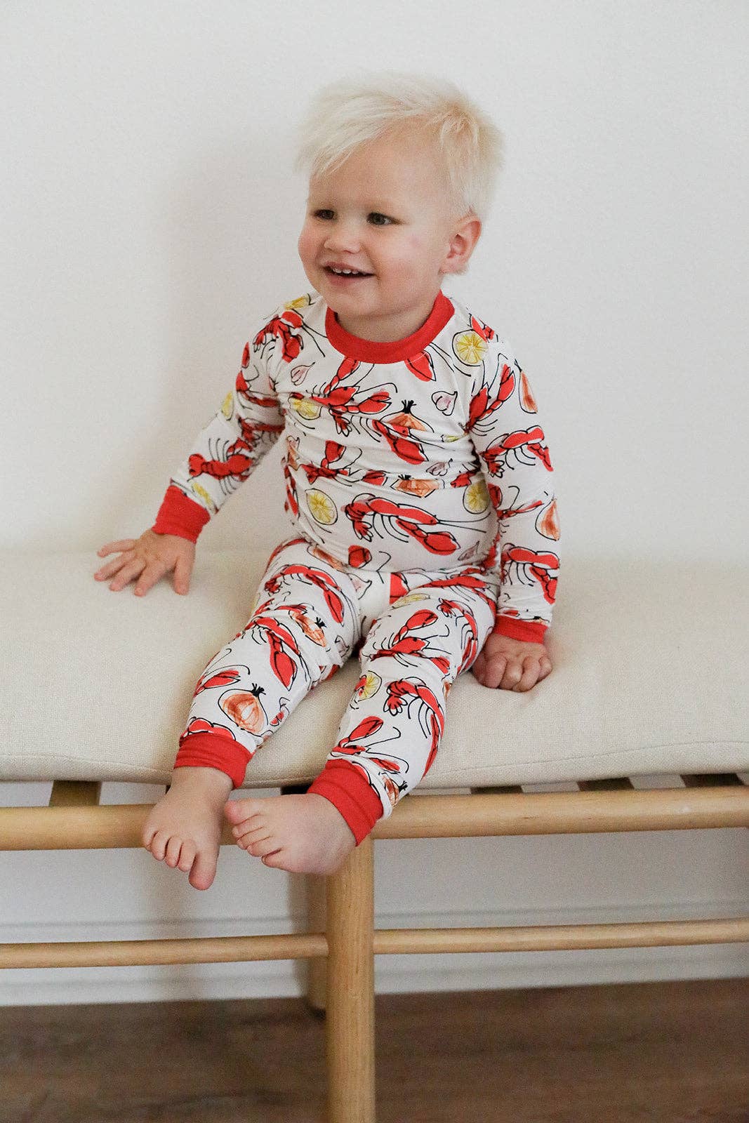 Crawfish 2 Piece Bamboo Pajama Set